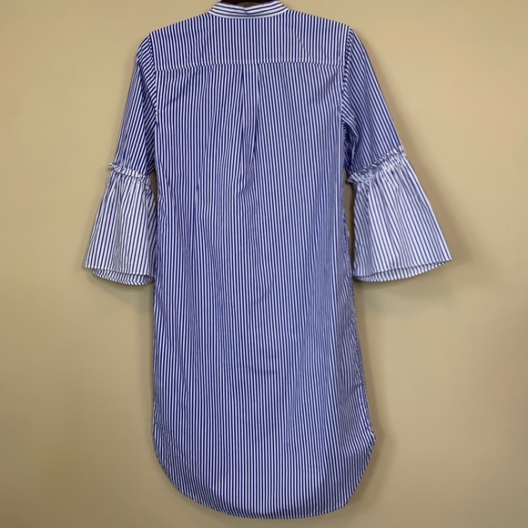 Ralph Lauren Bell Sleeve Bengal Shirtdress - Picture 7 of 12